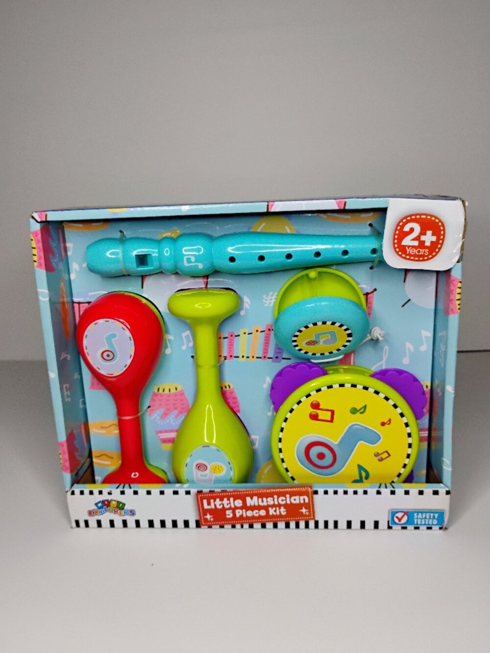 Mini Explorers Little Musician 5 Piece Colorful Toy Musical Kit